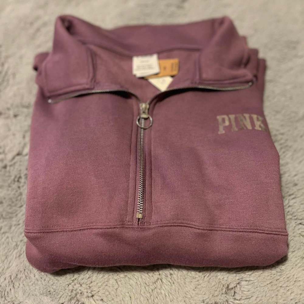 VS PINK Purple quarter zip size M
